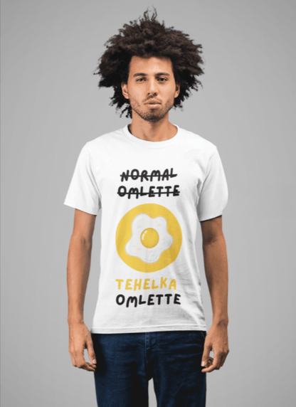 Desi Meme T-Shirt – Thelka Omelette Edition - MotivaFun