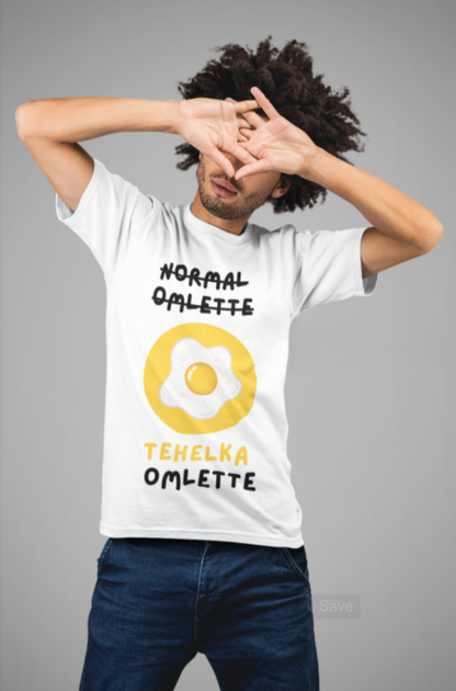 Tehelka Omelette Edition – Desi Meme T-Shirt